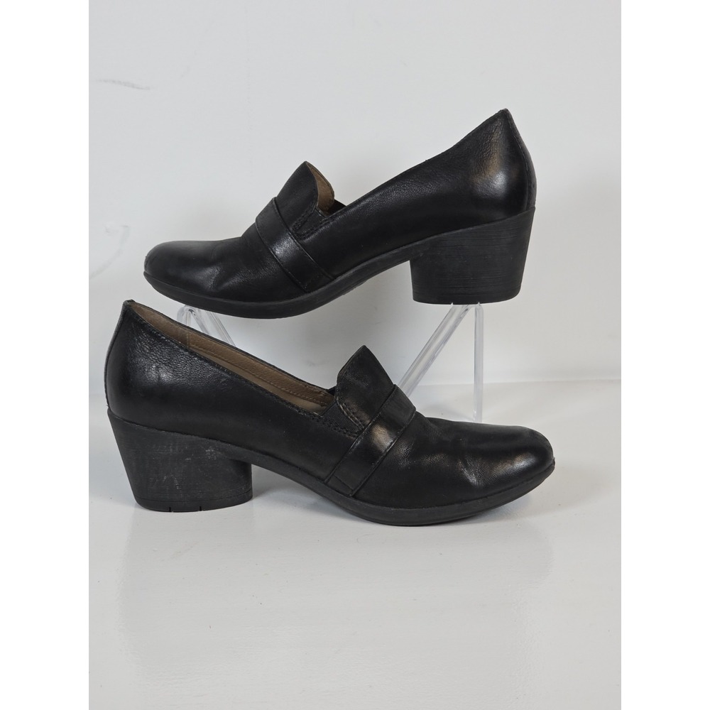 Dansko Womens Size 39 Rosalie Black Leather Mary Jane Clogs Loafers Comfort Walk - Picture 6 of 11